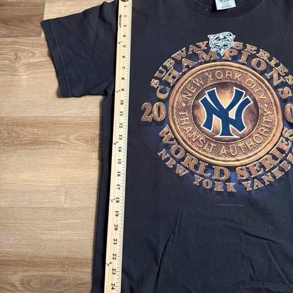 Logo Athletic New York Yankees 2000 World Series T-Shirt Size M Black