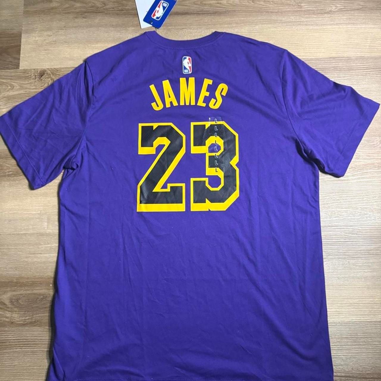 Nike NBA LeBron James LA Lakers T-Shirt Size L New With Tags 3