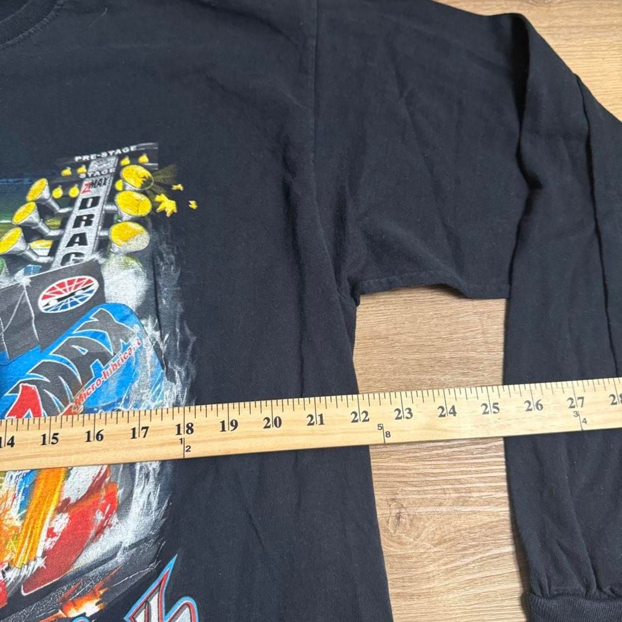 Fruit of the Loom zMax Dragway Long Sleeve T-Shirt Size XL Black 5