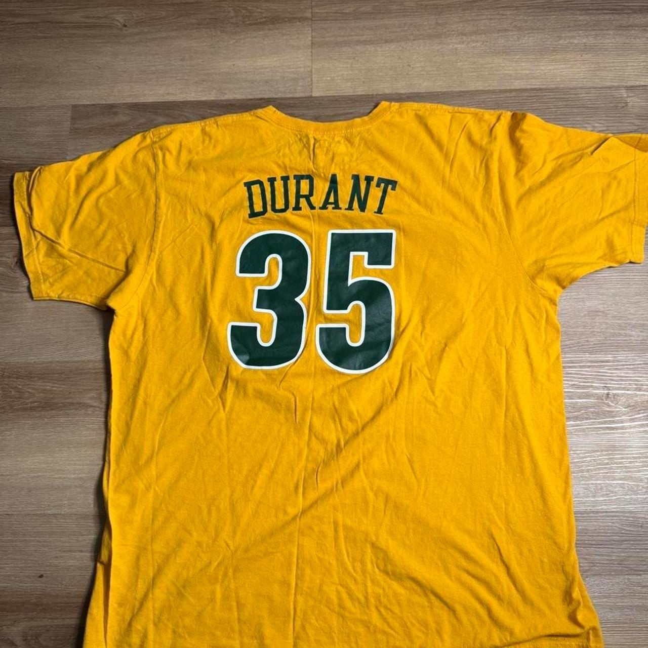 Adidas Kevin Durant Seattle Sonics NBA T-Shirt Size XL Yellow 3