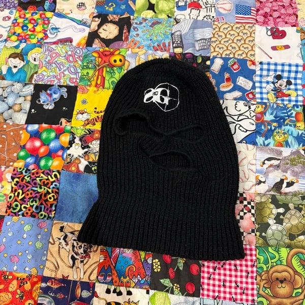 Sniper Gang Black Knit Balaclava Ski Mask
