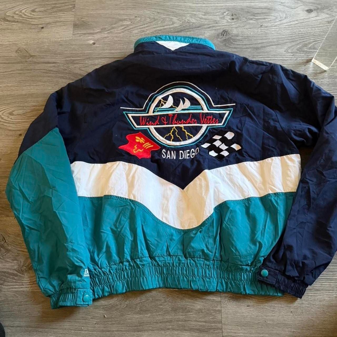 Delong Wind & Thunder Vette San Diego Jacket Large Vintage 3
