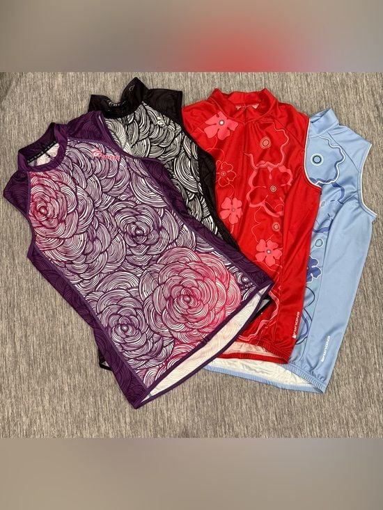 Cycling Jersey Tank Top Set of 4- Large 1