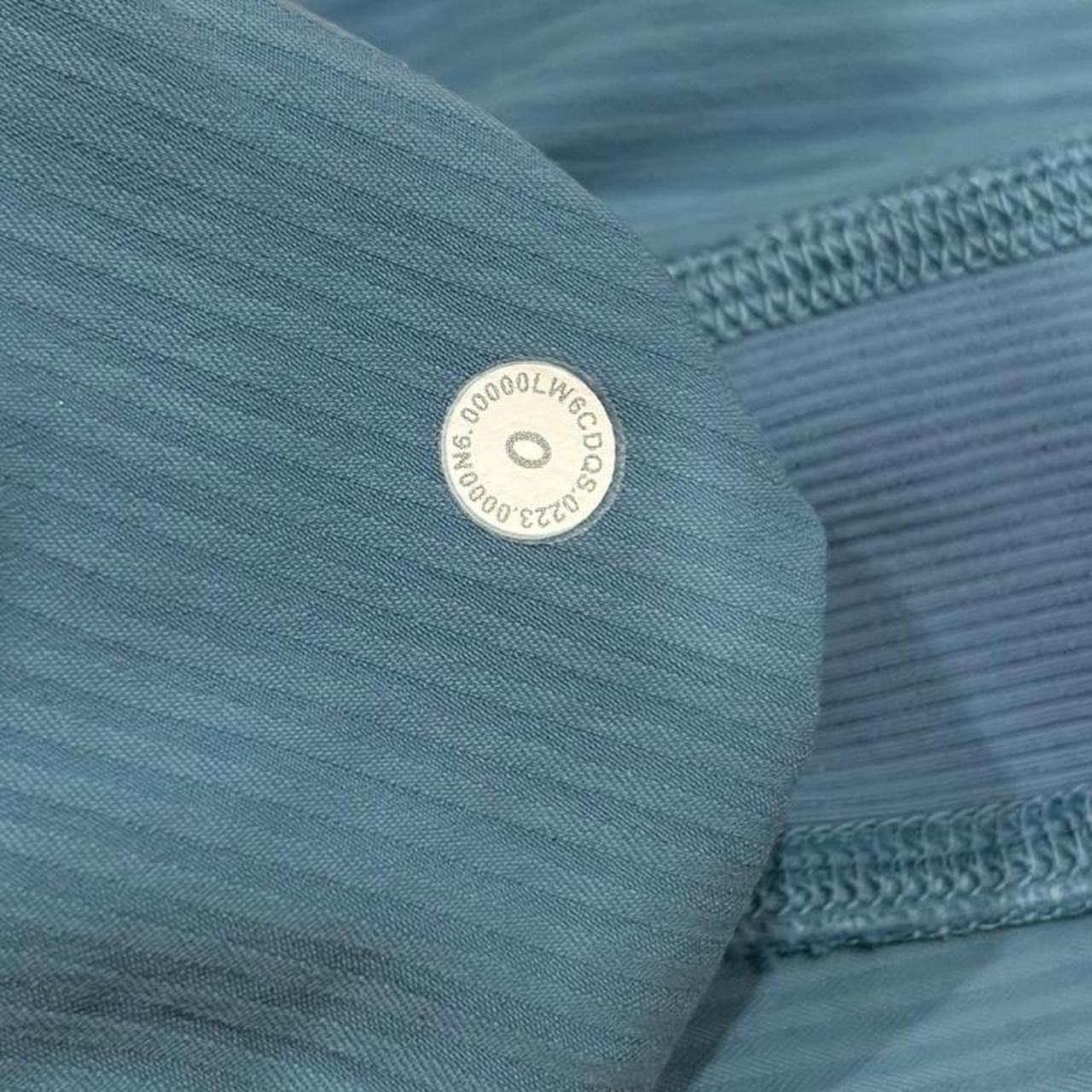 Lululemon Dance Studio Crop Size 0 Utility Blue Pants Cinch Hem 7