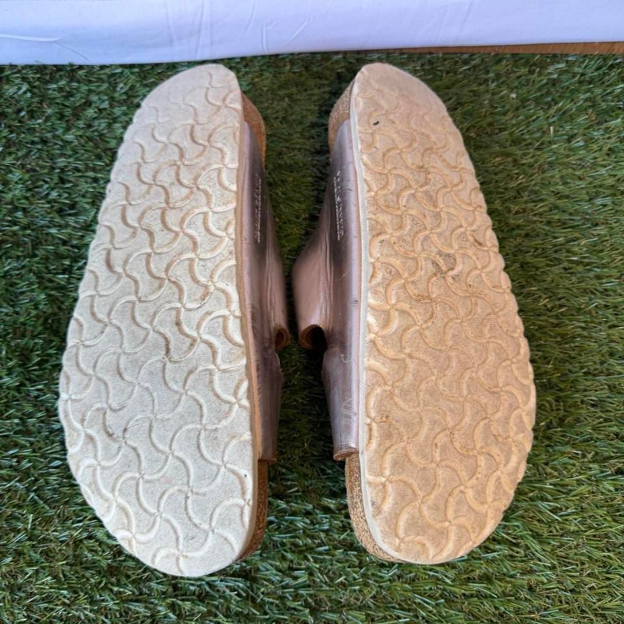 Birkenstock Arizona Sandals Size 40 Metallic Gold 6