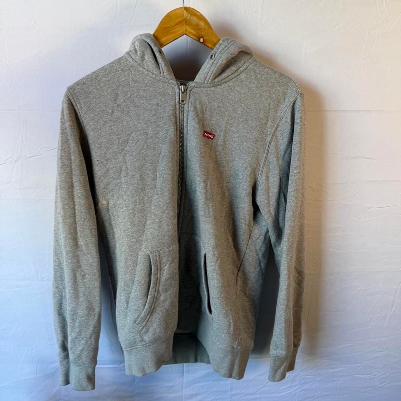 Levi's Full Zip Hoodie Size XS Gray Standard Fit 2