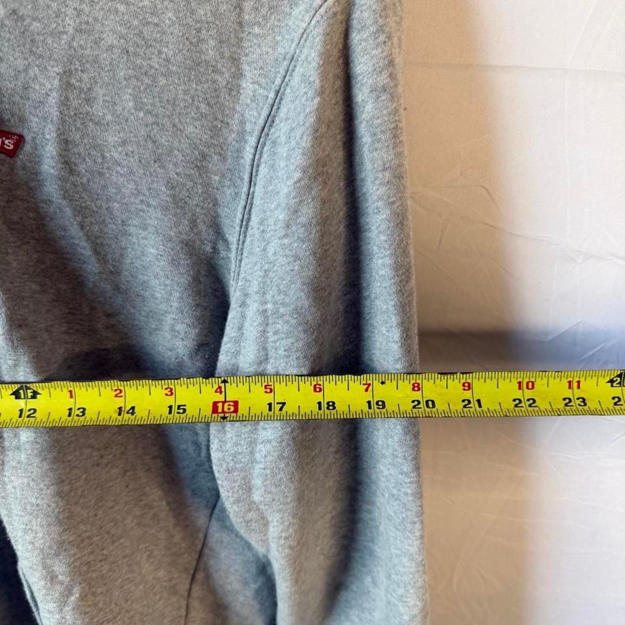 Levi's Full Zip Hoodie Size XS Gray Standard Fit 6
