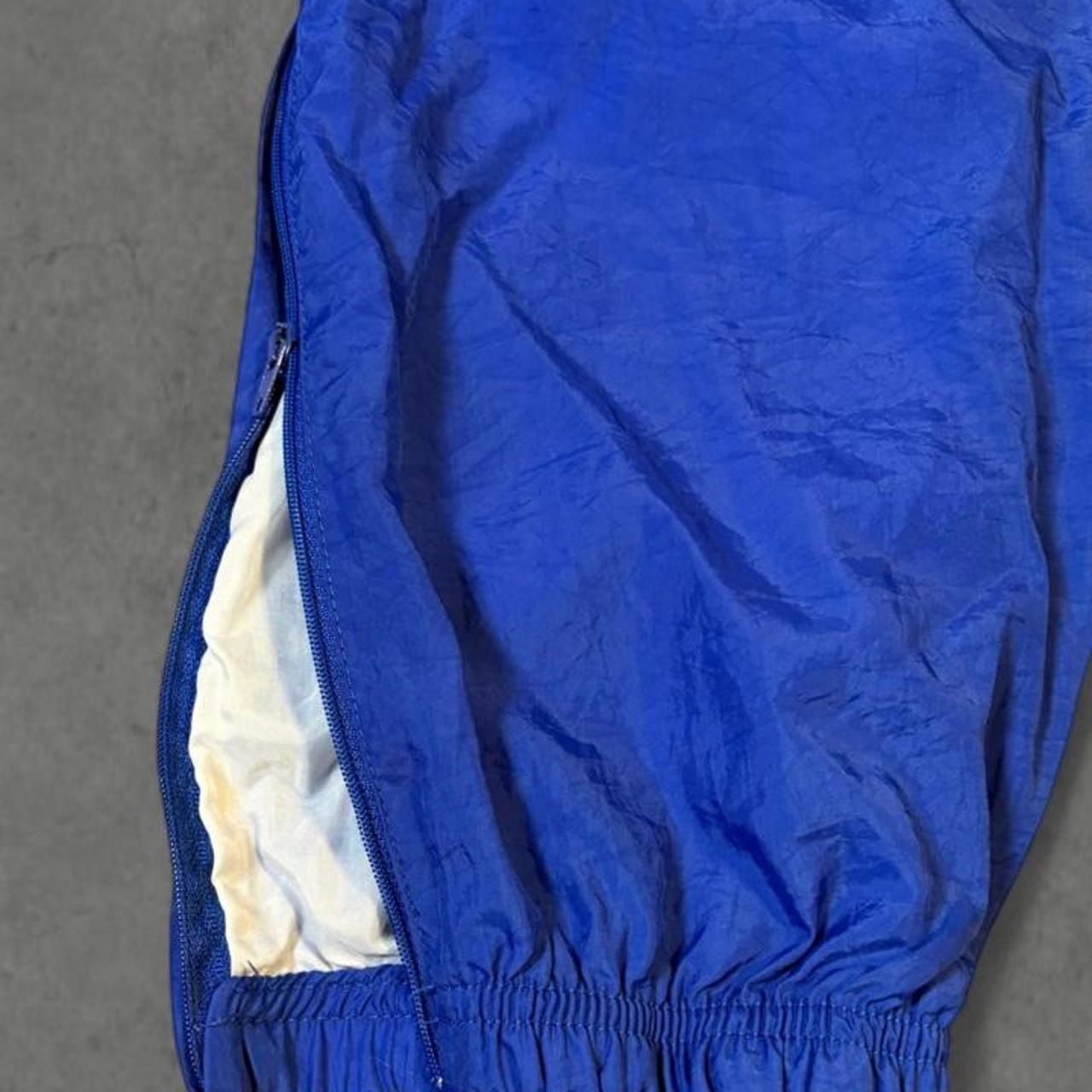 Reebok Vintage Nylon Track Pants Size M Blue Joggers 90s 5
