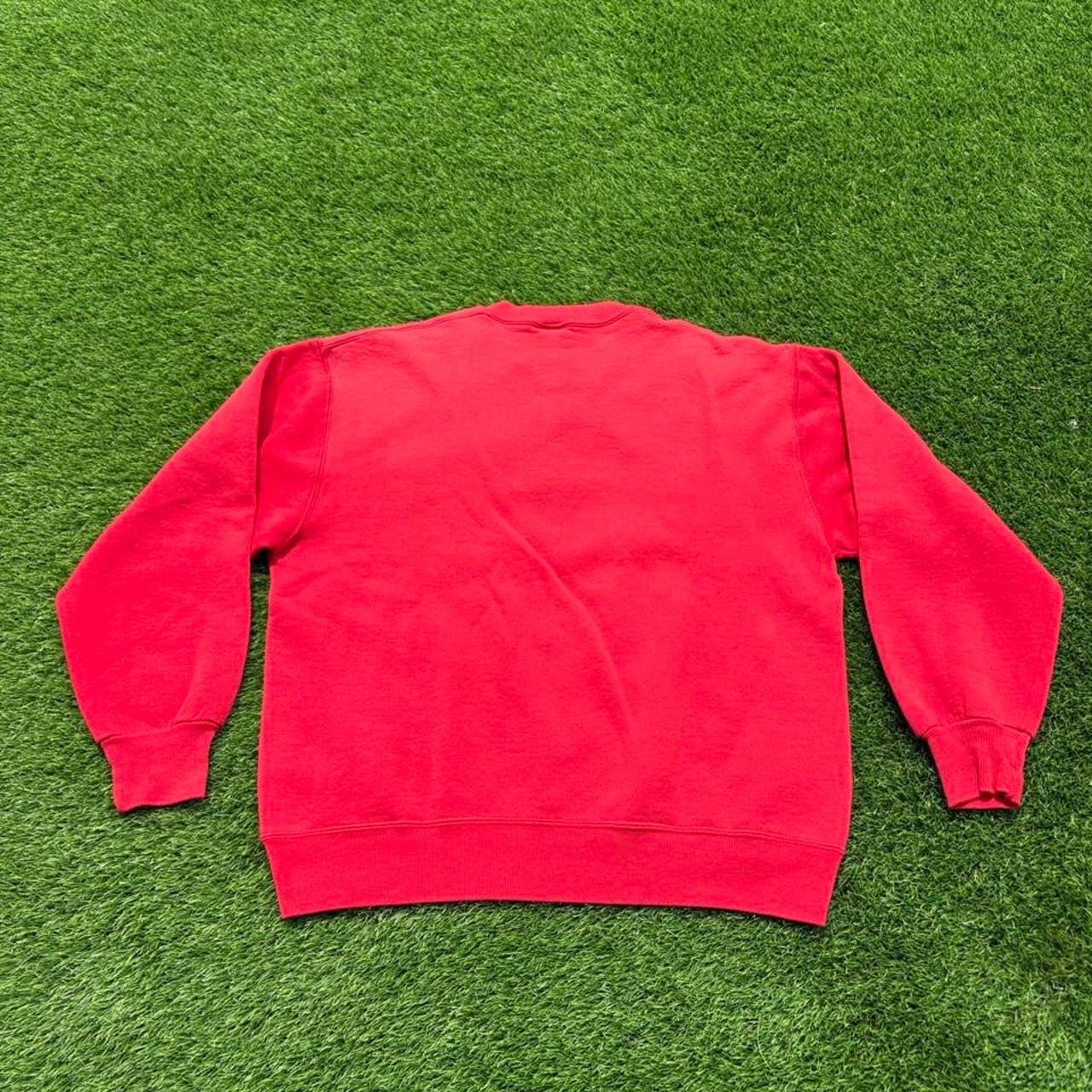 Russell Athletic V-Insert Sweatshirt Size L Red USA Vintage 4