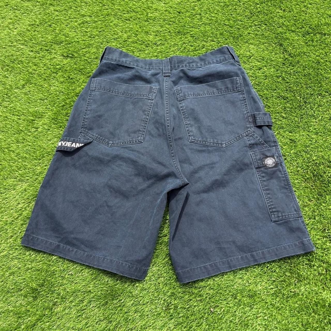 DKNY Jeans Cargo Carpenter Shorts Size 30 Navy Blue Cotton 2