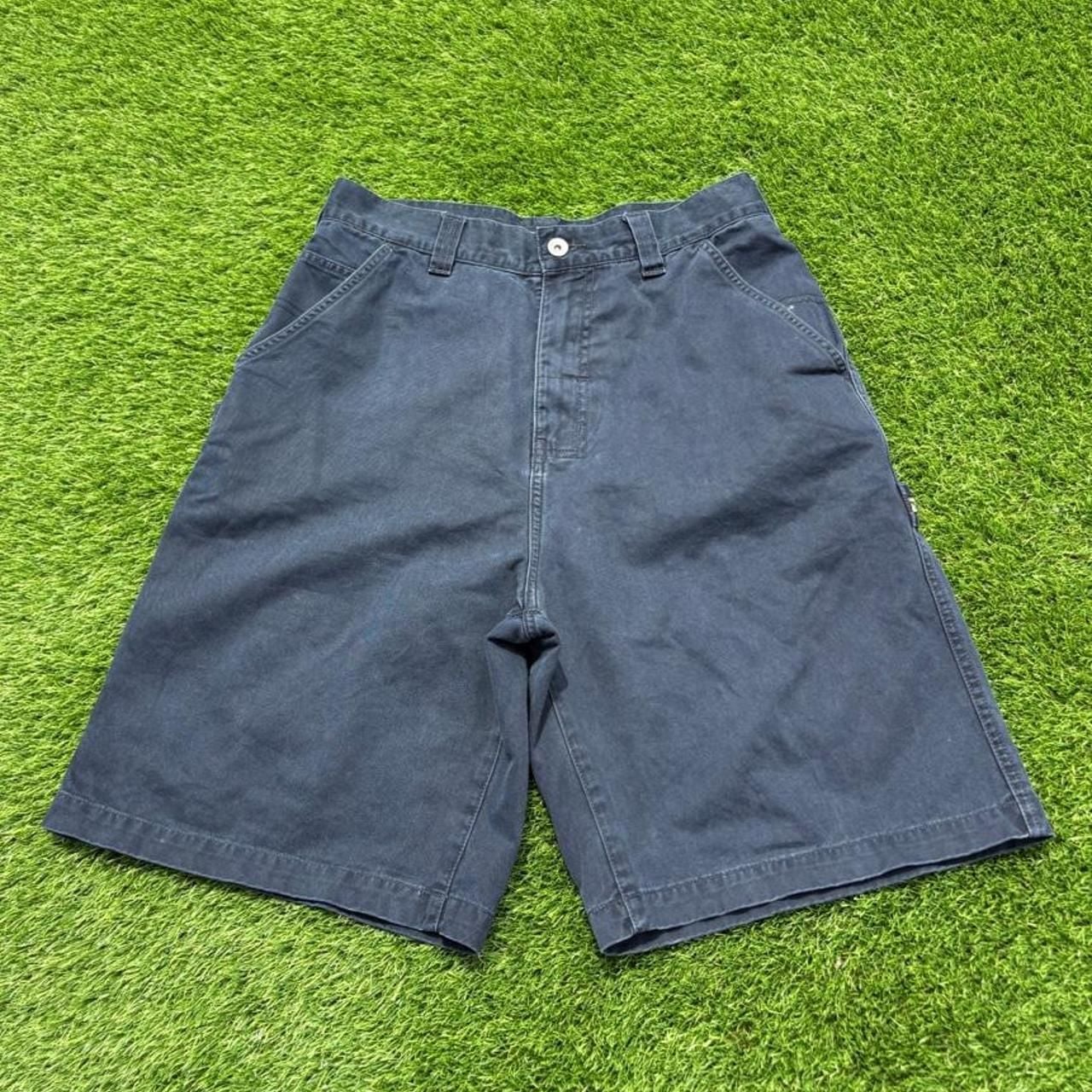 DKNY Jeans Cargo Carpenter Shorts Size 30 Navy Blue Cotton 3
