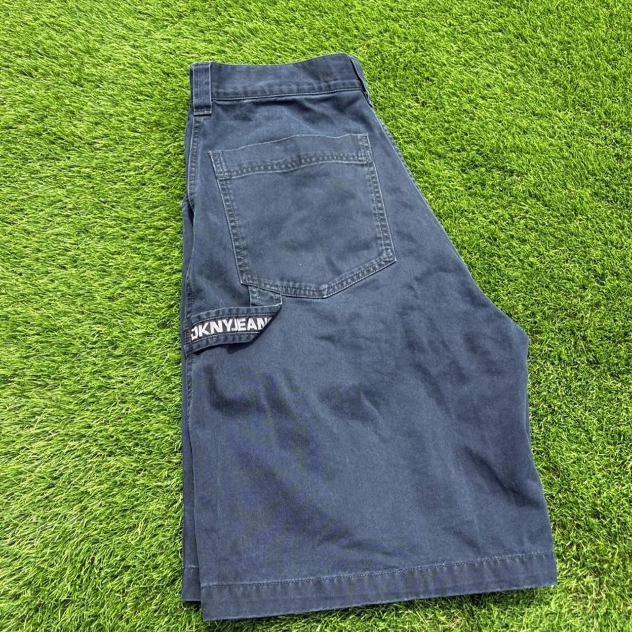 DKNY Jeans Cargo Carpenter Shorts Size 30 Navy Blue Cotton 4