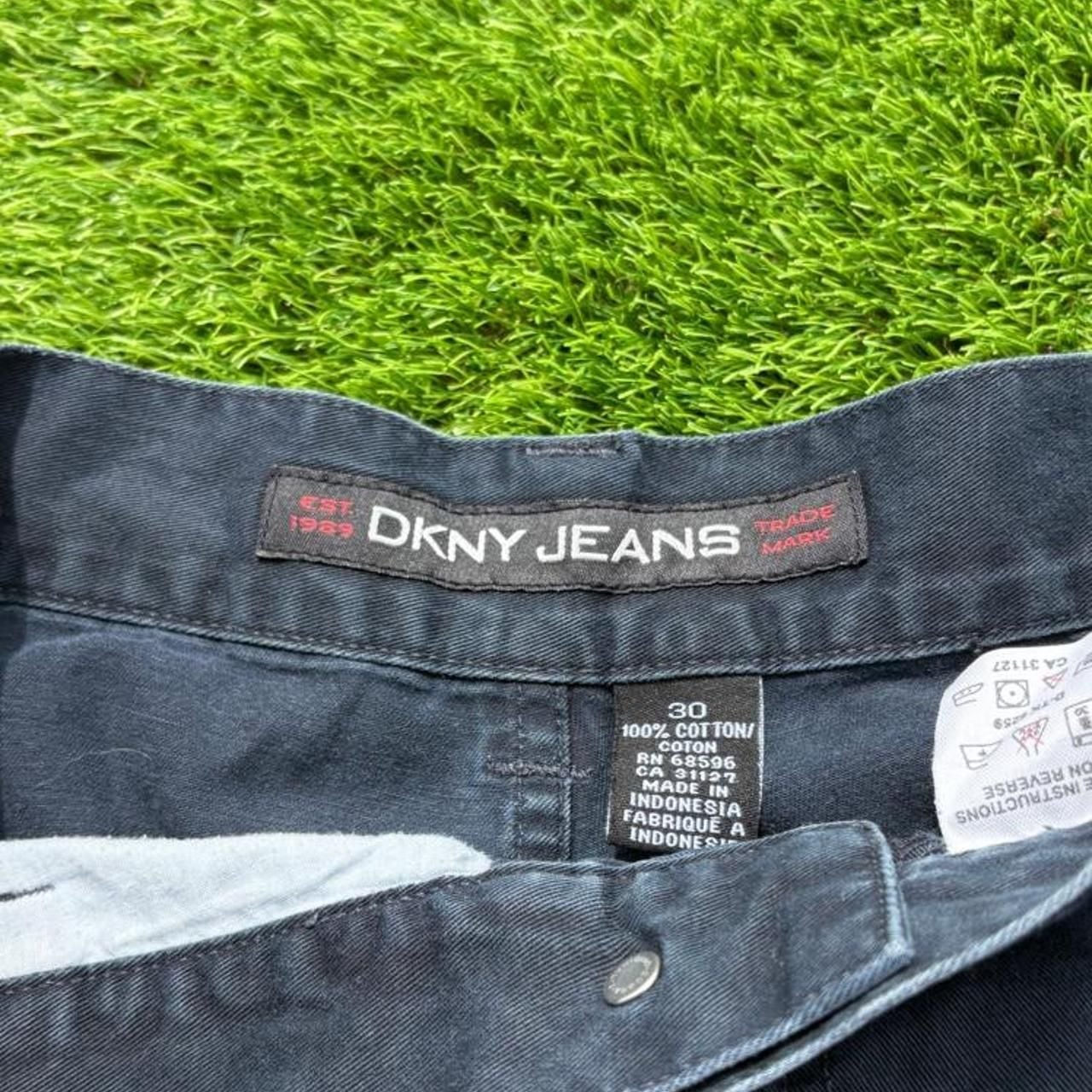 DKNY Jeans Cargo Carpenter Shorts Size 30 Navy Blue Cotton 5