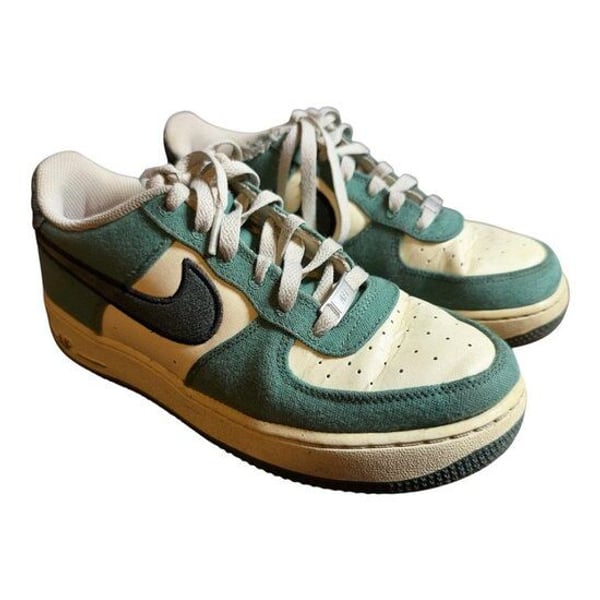 Nike Air Force 1 Low Notebook Doodle Coconut Milk Vintage Green AF1 Size 6.5GS