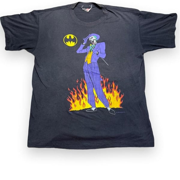 Vintage Primo Designs Batman The Joker T-Shirt Size XL 1989 DC Comics