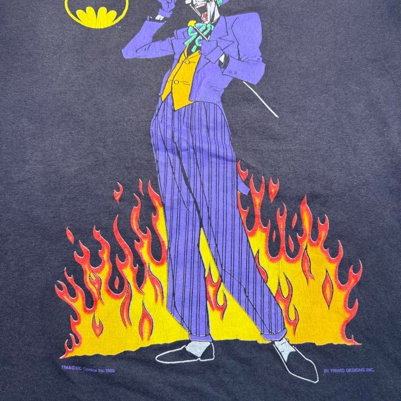 Vintage Primo Designs Batman The Joker T-Shirt Size XL 1989 DC Comics 2