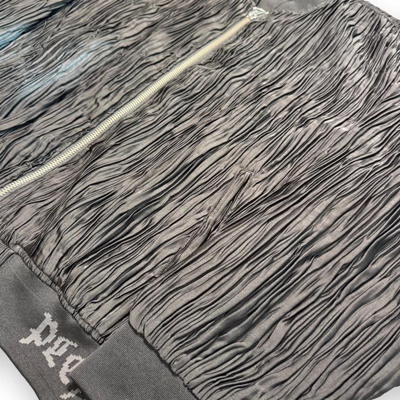 Pleasures Black Pleated Bomber Jacket Size L 3