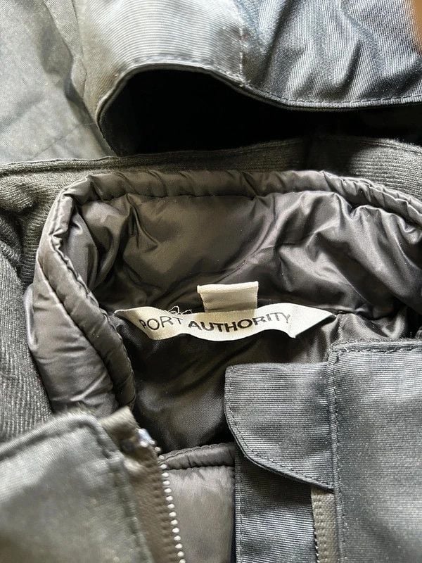 Port Authority Black Insulated Hooded Winter Jacket 3