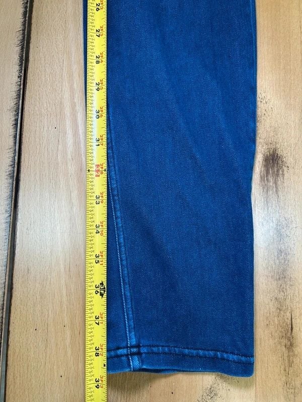 HUE Dark Blue Denim Skinny Jeggings Size L 3