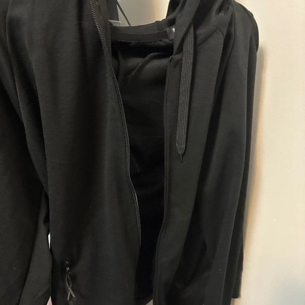 Women’s large nwt blu rock black full zip up hoodie sweatshirt
