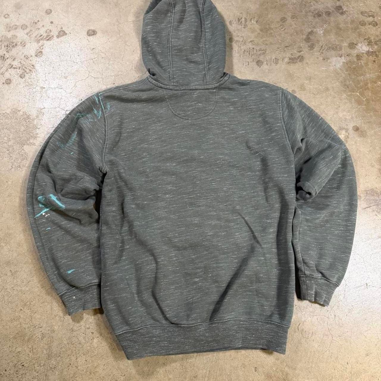 Carhartt Loose Fit Hoodie Size S Gray Graphic Sweatshirt 9