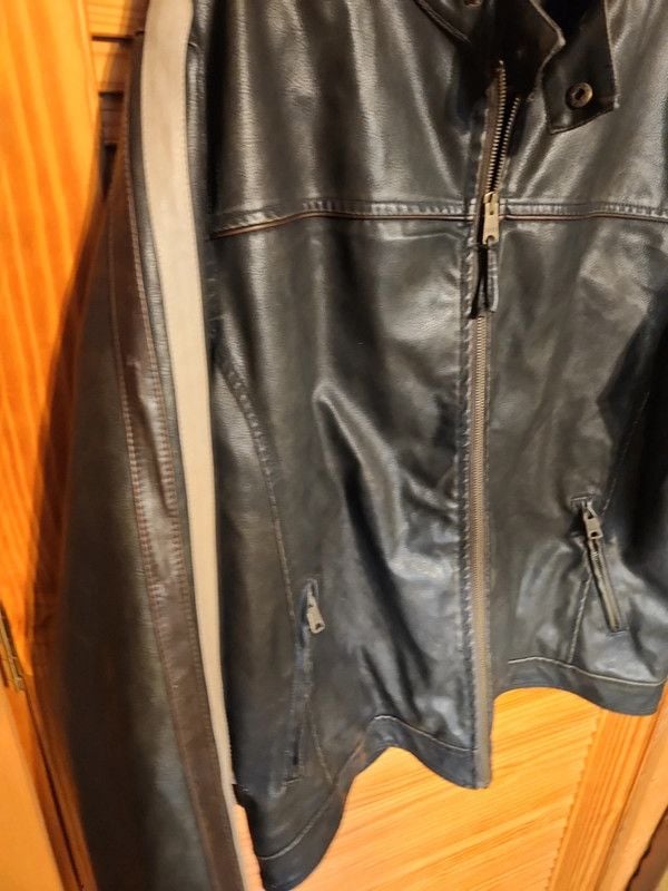 Vintage Arizona Jean Co. Moto Jacket Men's XL | Dark Brown Cafe Racer with Sleeve Stripes Y2K 5