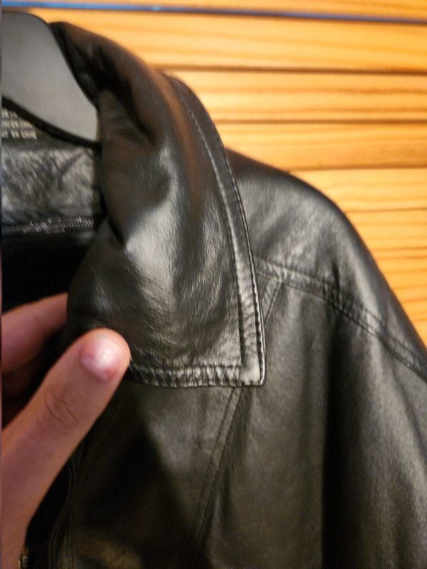 Vintage 90s Phase Two Multi-Pocket Black Genuine Leather Utility Parka Jacket - Men's XL 10