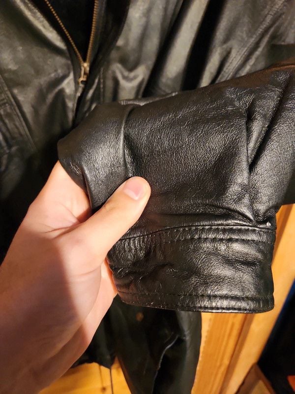 Vintage 90s Phase Two Multi-Pocket Black Genuine Leather Utility Parka Jacket - Men's XL 11