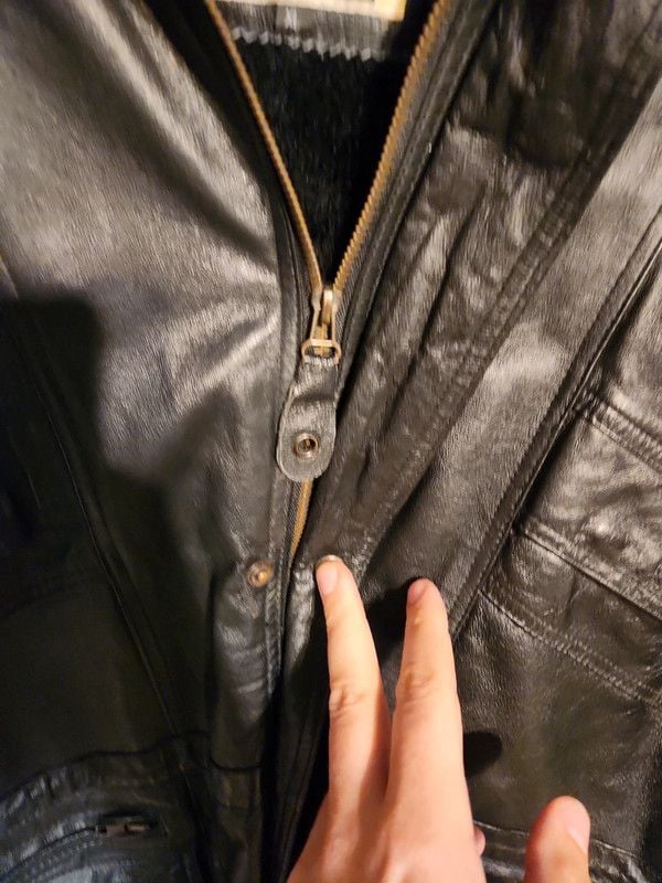 Vintage 90s Phase Two Multi-Pocket Black Genuine Leather Utility Parka Jacket - Men's XL 13