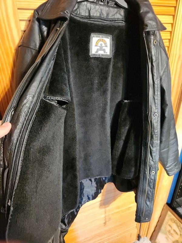 Vintage 90s Phase Two Multi-Pocket Black Genuine Leather Utility Parka Jacket - Men's XL 14