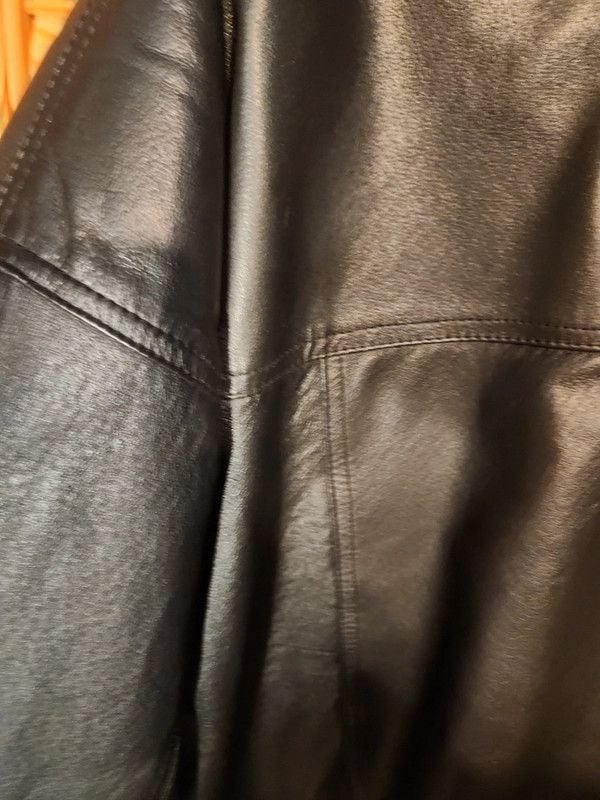 Vintage 90s Phase Two Multi-Pocket Black Genuine Leather Utility Parka Jacket - Men's XL 19