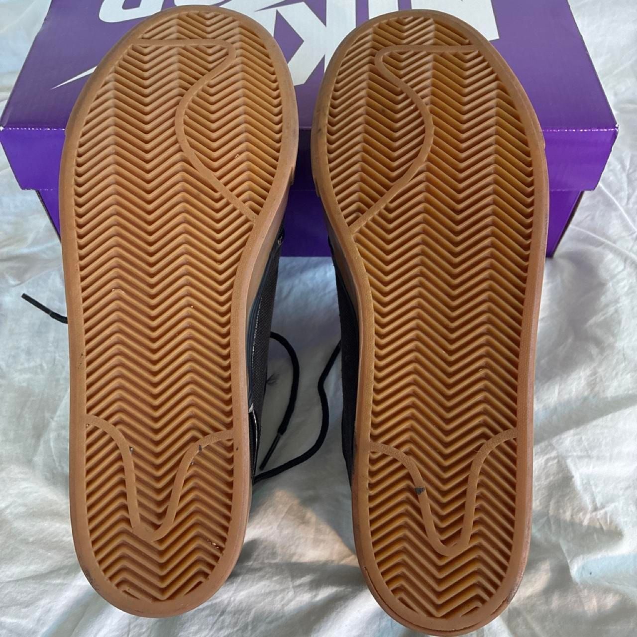 Nike SB Stefan Janoski Size 8.5 Black Gum Sole Skate Shoes 9