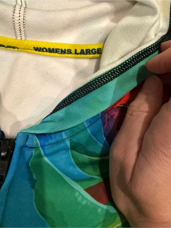 INKnBURN Rainbow Rose Print Zip Hoodie Jacket 9