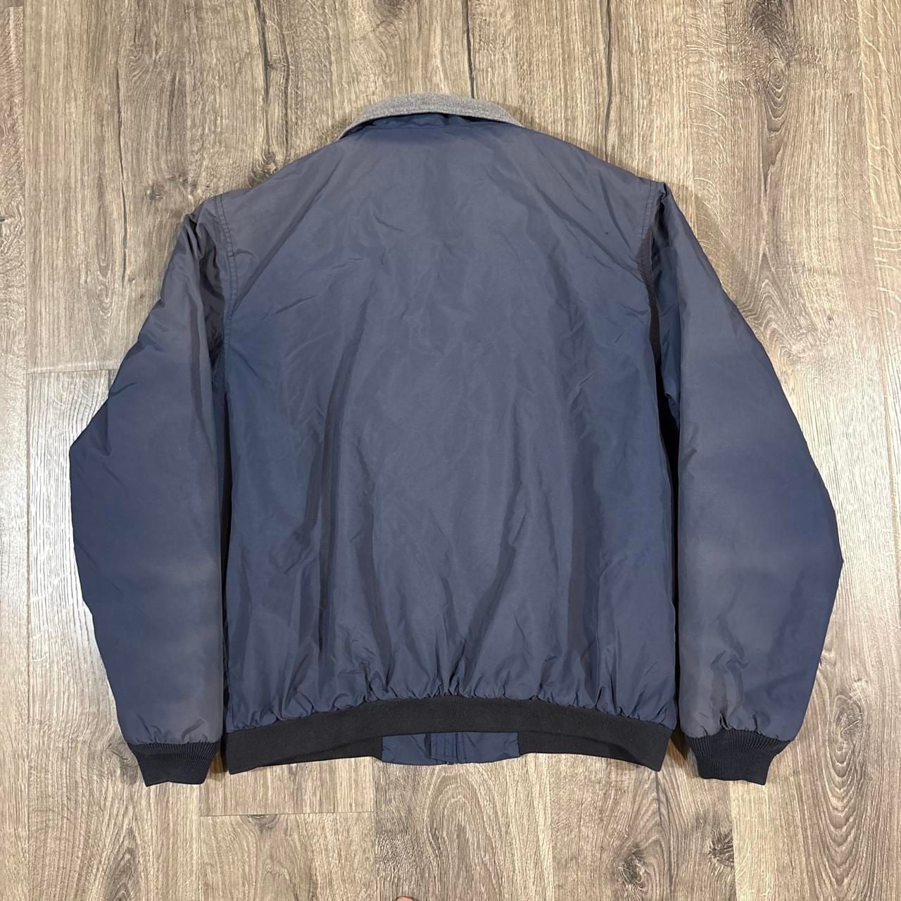 L.L. Bean Vintage Fleece Lined Jacket Size M Reg Blue Full Zip 5