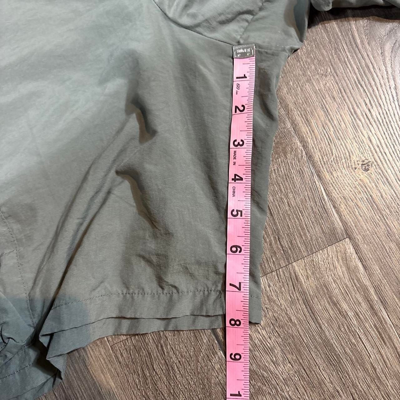 Columbia Cargo Shorts Size M Vintage Olive Green Nylon Hiking Y2K 6