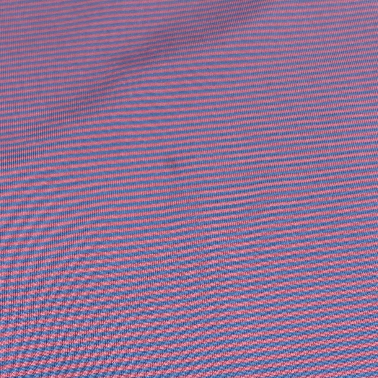 Peter Millar Summer Comfort Polo Shirt Size M Purple Striped 7