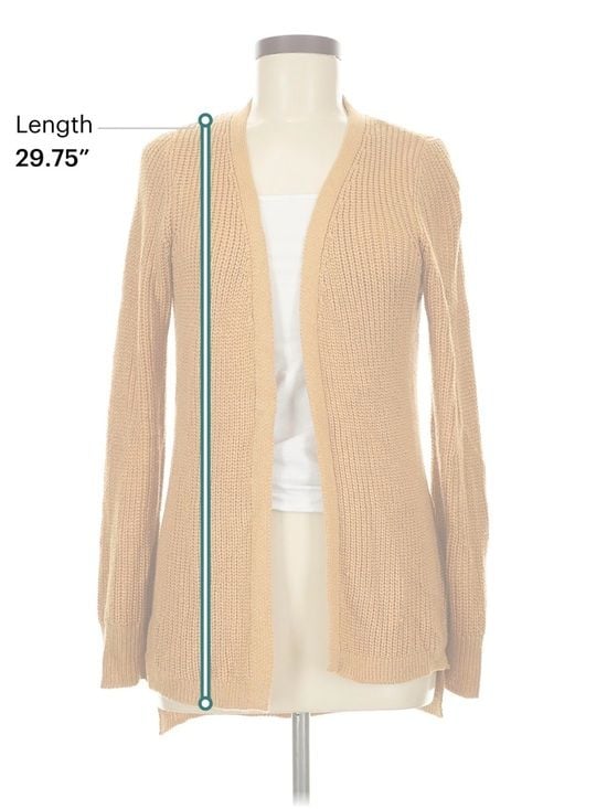 Pinque Design Studio Mustard Cardigan Women’s M Lace Up Back Open Front Knit 7