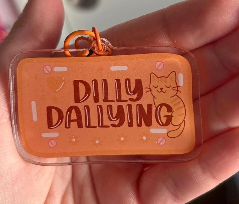 Orange keychain 3