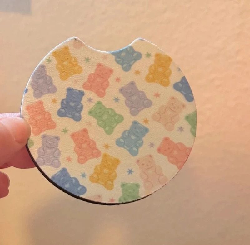 Cute gummy bear Car coasters 3