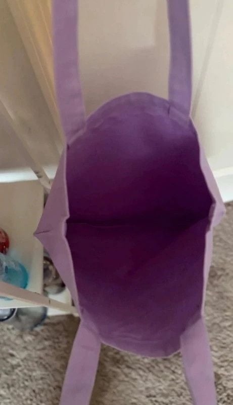 Purple shell tote bag 4