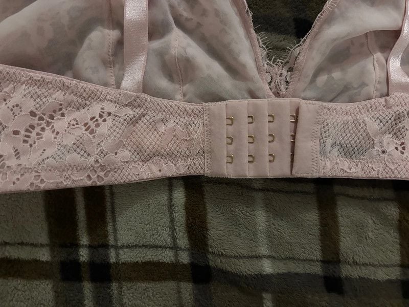 Dream Angels pink lace bling bra XL 9