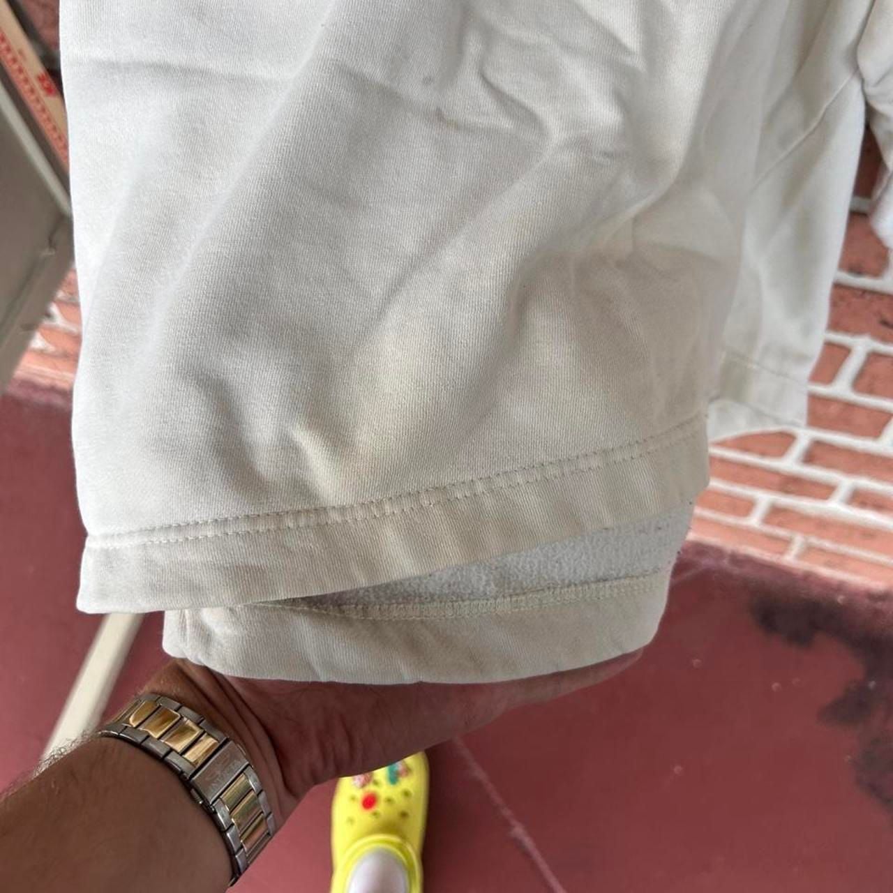 Vintage Gap 1/4 Zip Sweatshirt Size XL Off White Pullover JMK Monogram 2