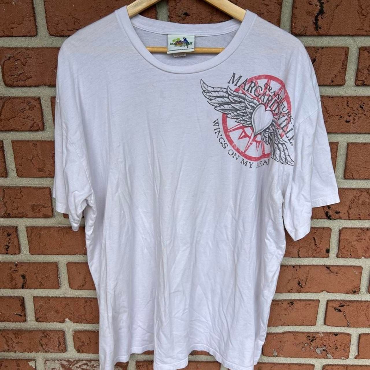 Margaritaville Wings on My Heart T-Shirt XX-Large White Jimmy Buffett 2