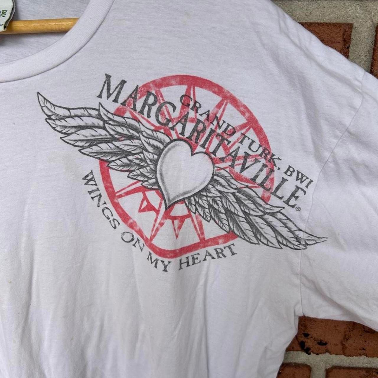 Margaritaville Wings on My Heart T-Shirt XX-Large White Jimmy Buffett 3