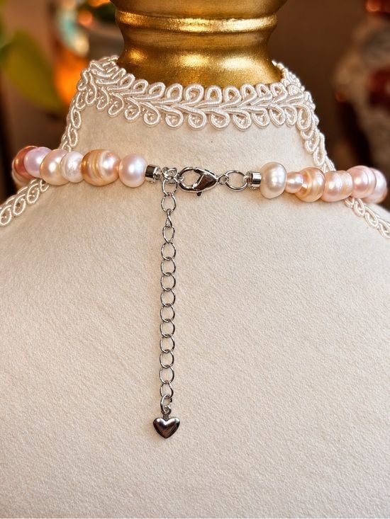 Baroque Freshwater Pearl Necklace 4-11mm | Candy Colors | 23” extension 5