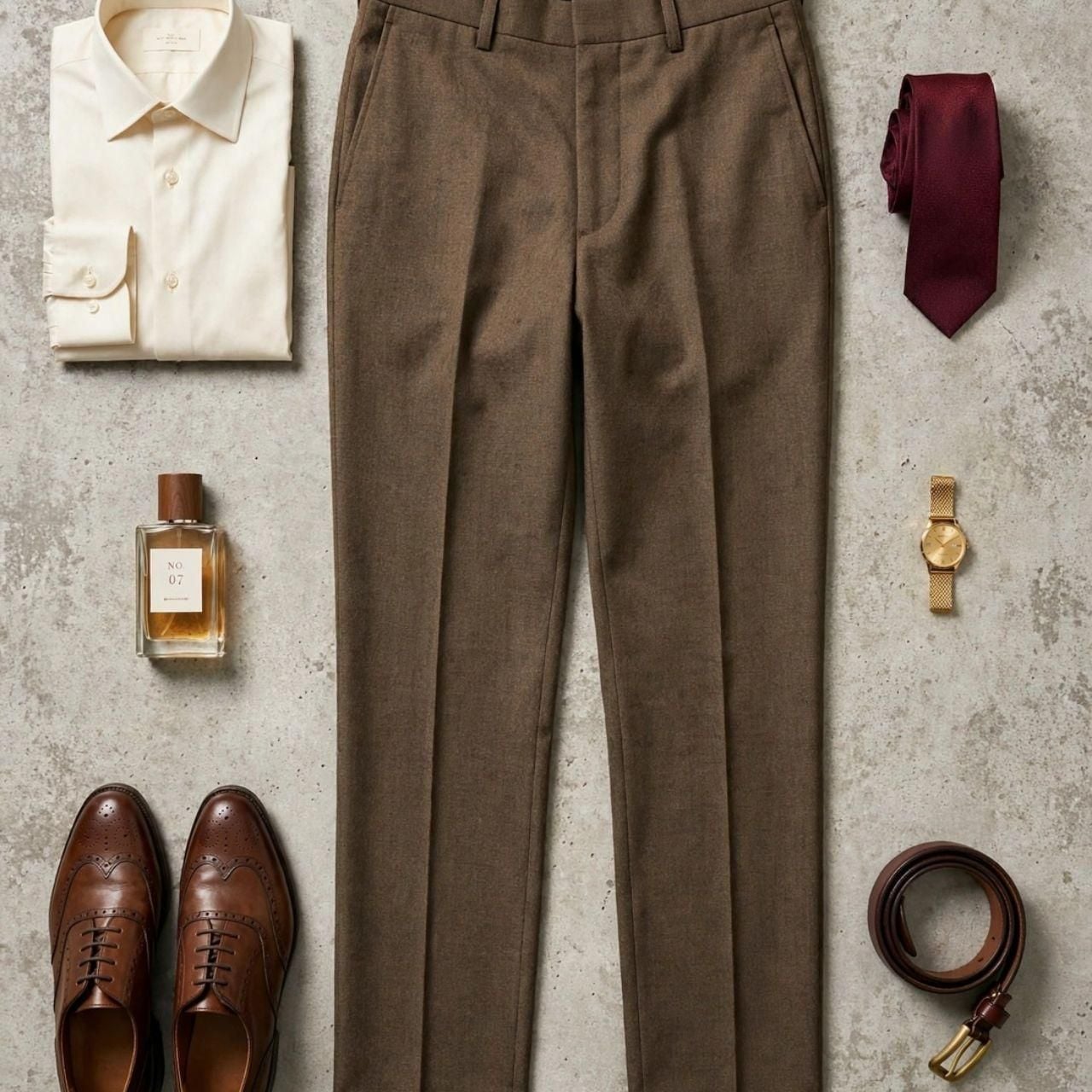 Louis Raphael Dress Pants Brown Hidden Extension 2