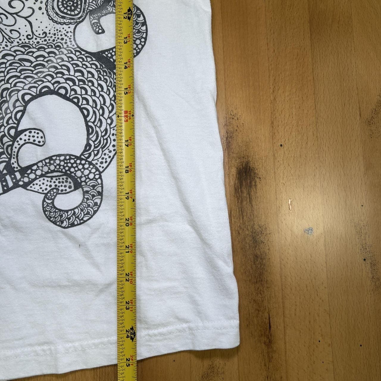 Unbranded Octopus Graphic Tee White Cotton 4