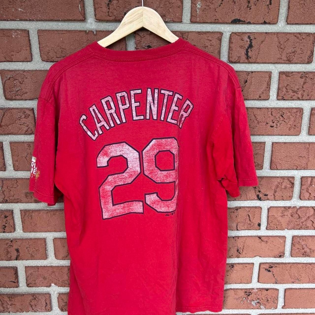 Majestic St. Louis Cardinals 2011 World Series Carpenter 29 XL T-Shirt 6