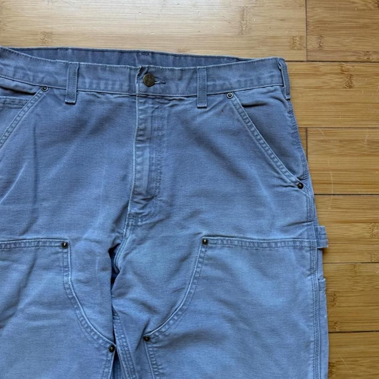 Carhartt B136 GVL Original Dungeree Fit Size 33 X 34 Gray 3