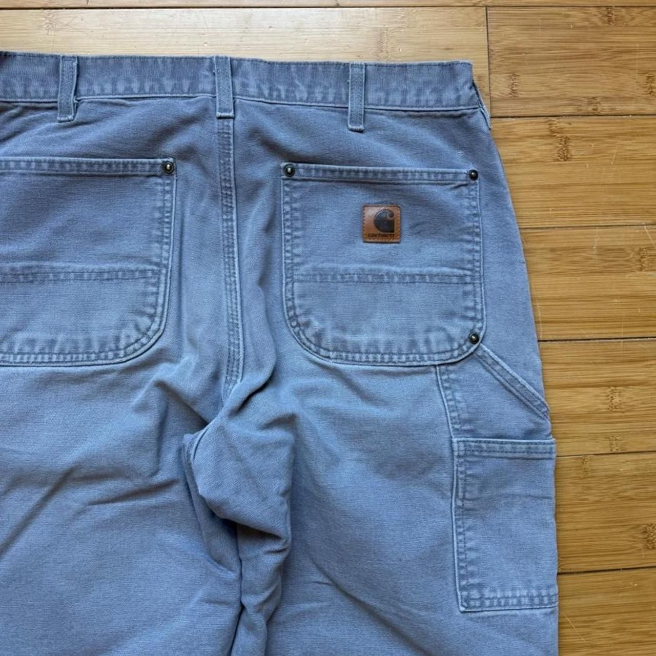 Carhartt B136 GVL Original Dungeree Fit Size 33 X 34 Gray 6